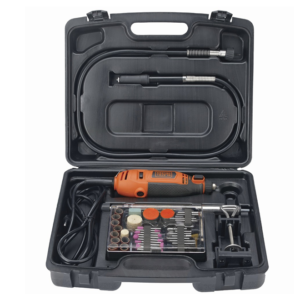 Kit micro retífica com 113 acessórios